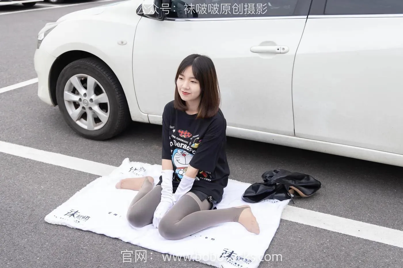 [BoBoSocks袜啵啵]NO.146 小甜豆-高跟长靴、黑色踩脚裤、肉丝 [154P]插图7